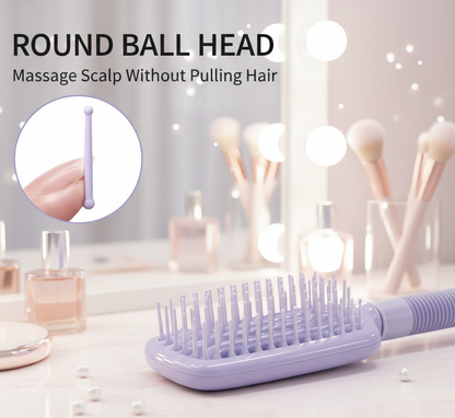 Easy-Clean Vented Hair Brush – No Hair Trapped, Rinses in Seconds