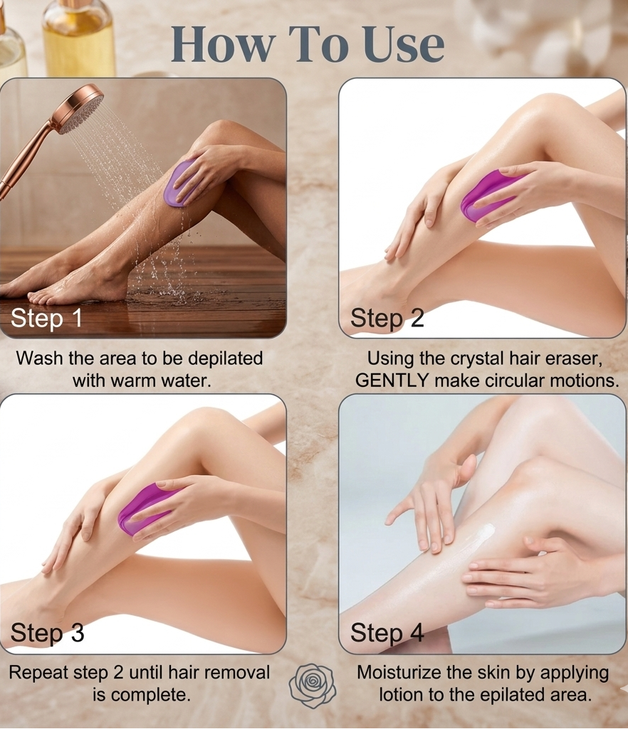 Reusable Waterproof Exfoliation Hair-Removal Tool – Quick & Smooth Legs & Body