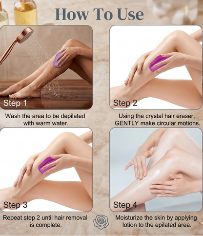 Reusable Waterproof Exfoliation Hair-Removal Tool – Quick & Smooth Legs & Body