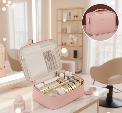 Beautiva Travel Storage Bag – PU Leather Cosmetic