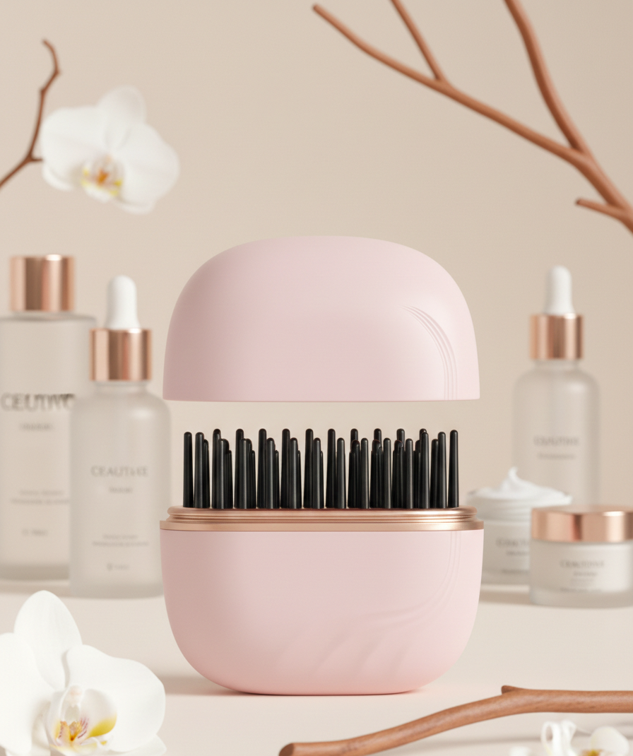 Pocket Wireless Hair Straightener Comb – Travel-Size