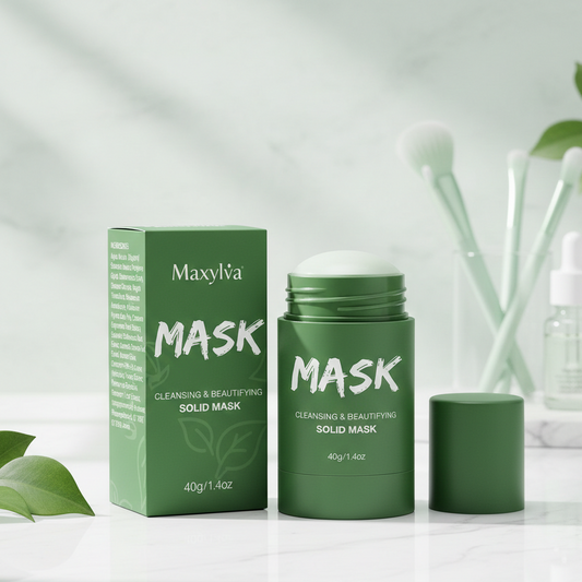 Green Tea Solid Clay Mask Stick – Deep Pore Cleansing & Oil Control