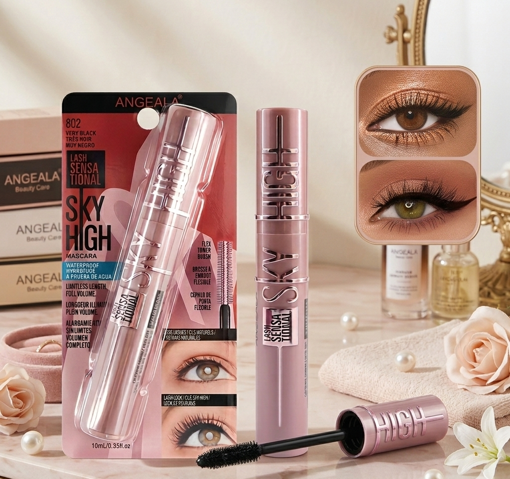 Sky High Curly Mascara – Sweat-Proof, Waterproof Formula for Fuller & Longer Lashes