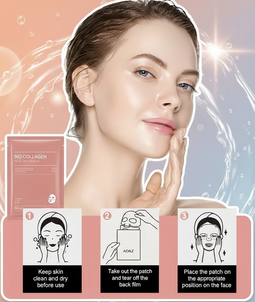 Bio-Collagen Sheet Masks – Deep Hydration & Firming
