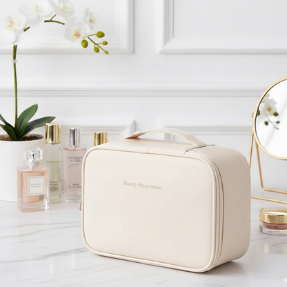 Beautiva Travel Storage Bag – PU Leather Cosmetic