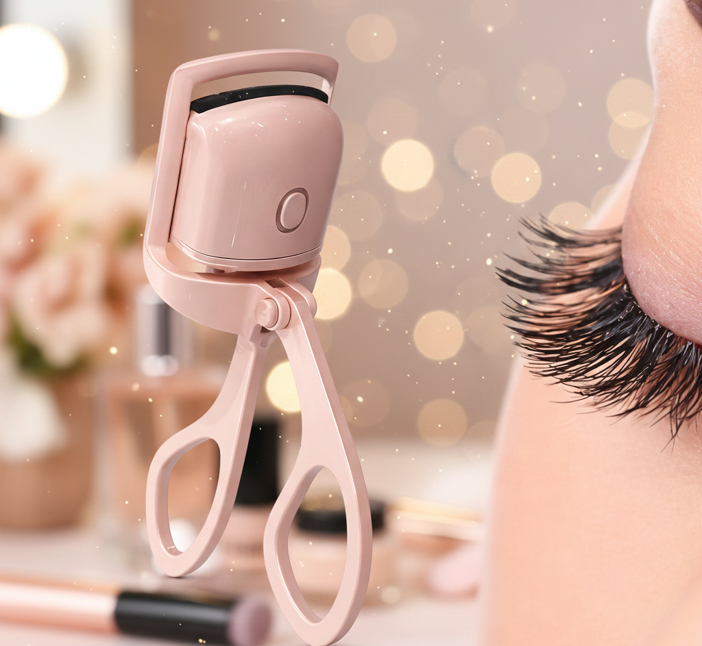Electric Heated Eyelash Curler – Long-Lasting Curl with Gentle Heat Technology