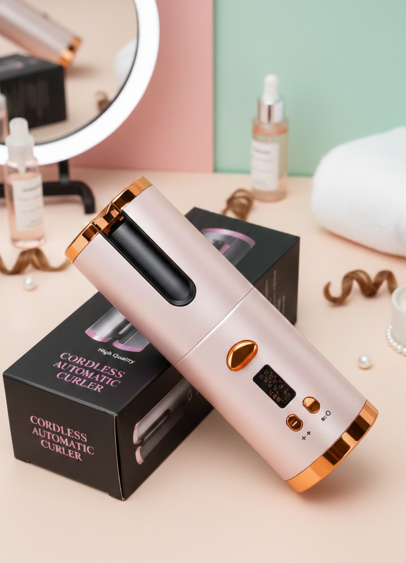 Cordless Automatic Hair Curler – Wireless, Tangle-Free Curls in Minutes