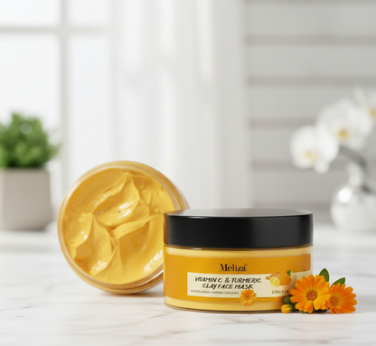 Turmeric Clay Face Mask – Deep-Cleansing, Brightening Skincare