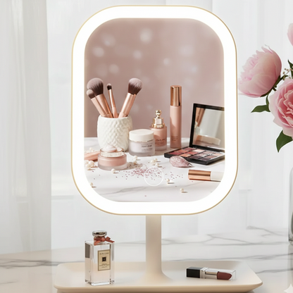Elegance Compact LED Mirror – Touch-Control Light for Perfect Makeup Anytime