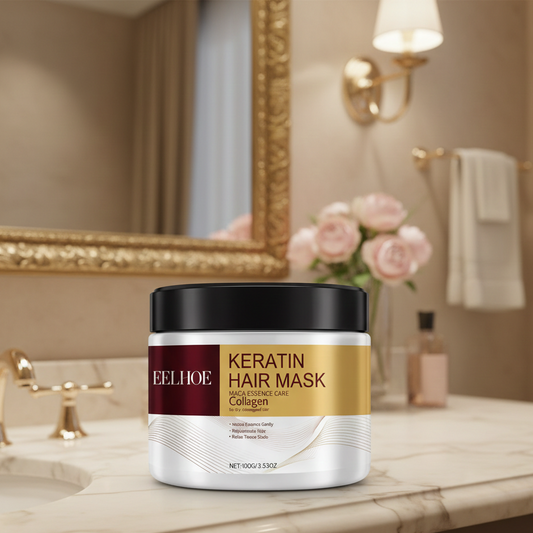 2-Pack Keratin Hair Mask – Deep Hydration & Repair for All Hair Types