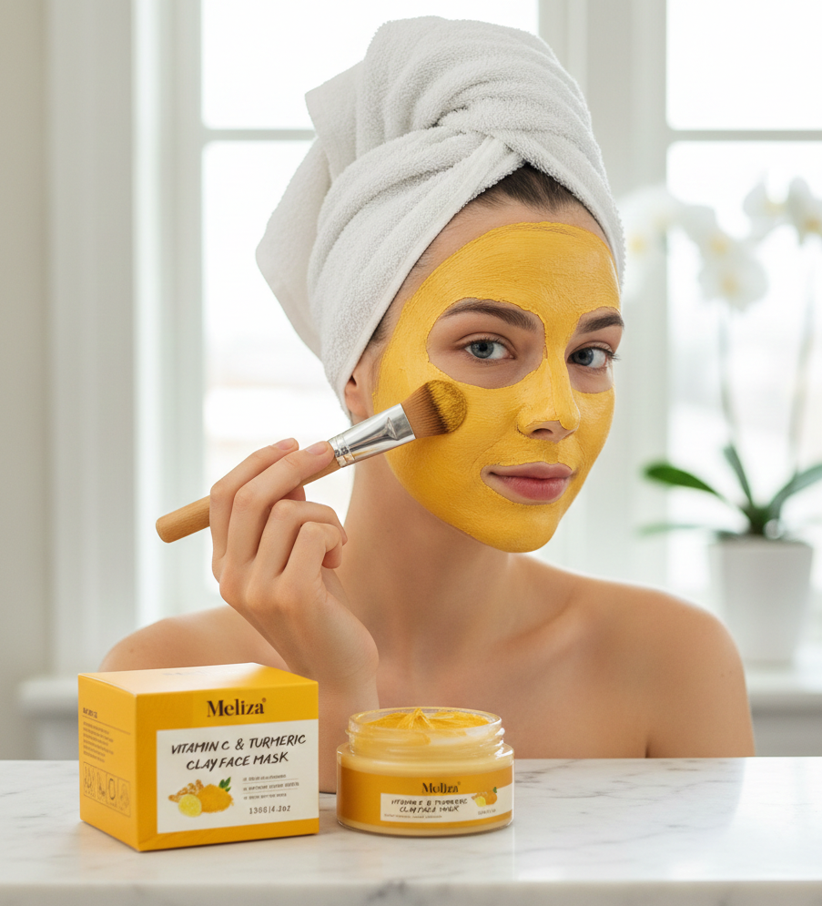 Turmeric Clay Face Mask – Deep-Cleansing, Brightening Skincare
