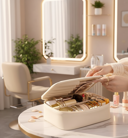 Beautiva Travel Storage Bag – PU Leather Cosmetic
