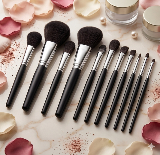 14-Piece Luxury Makeup Brush Set – Full Face & Eye Essentials