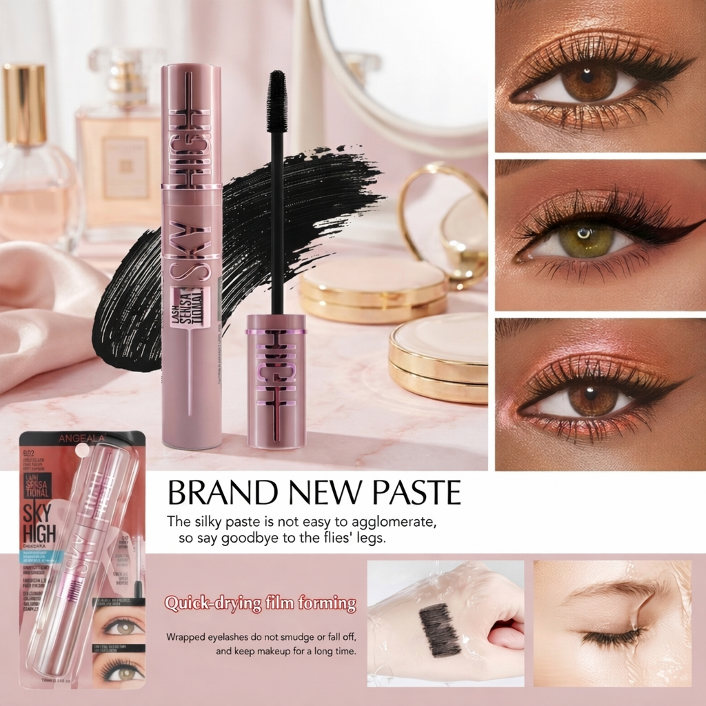 Sky High Curly Mascara – Sweat-Proof, Waterproof Formula for Fuller & Longer Lashes